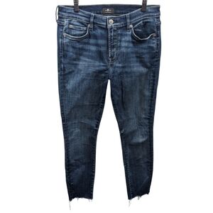 7 For Mankind The Ankle Skinny Jeans Sz 29
